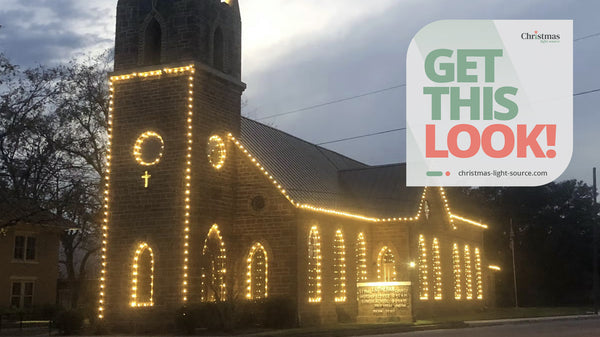 Get this Look: Warm White C9 LED Bulbs and Cords, Light a Church
