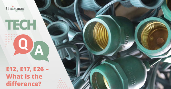 E12, E17, E26 - What is the difference?