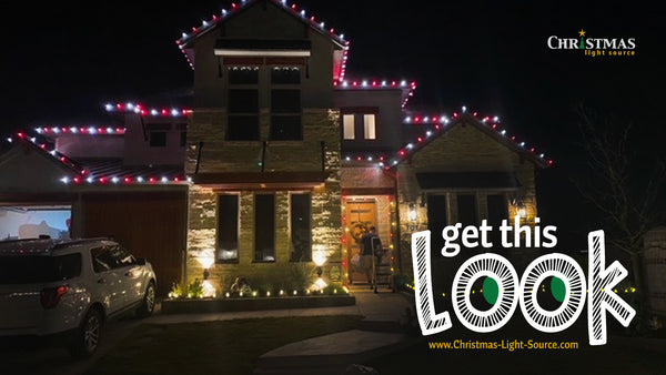 Get This Look: Red and White C9 LED Bulbs