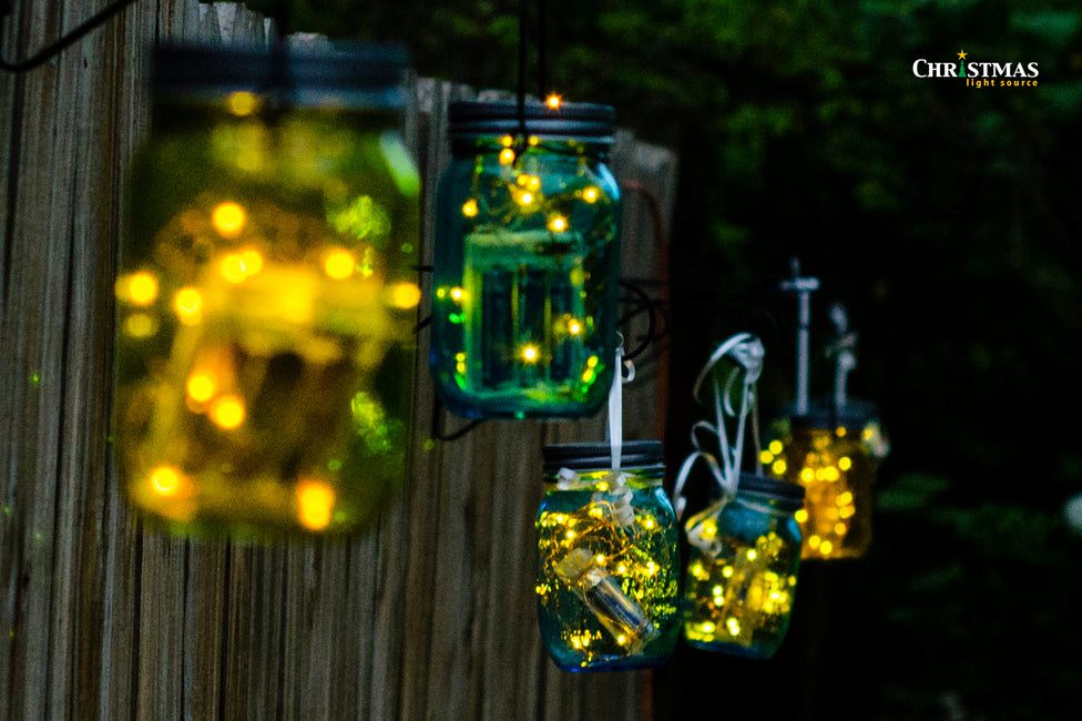 Mason Jar Crafts with Battery Operated Lights