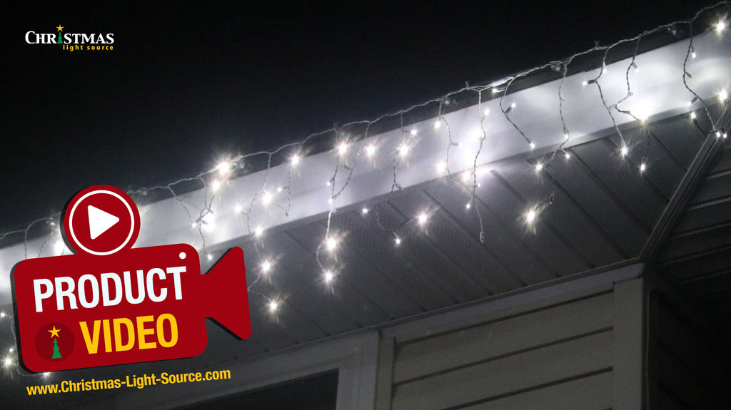 LED Twinkle Icicle Lights