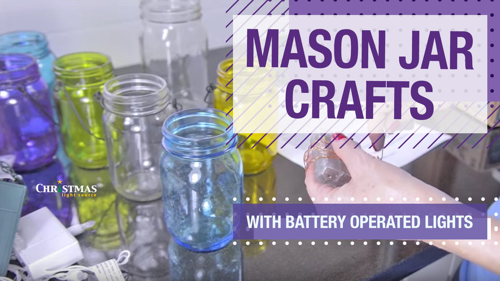 Mason Jars Crafts with Battery Operated Lights