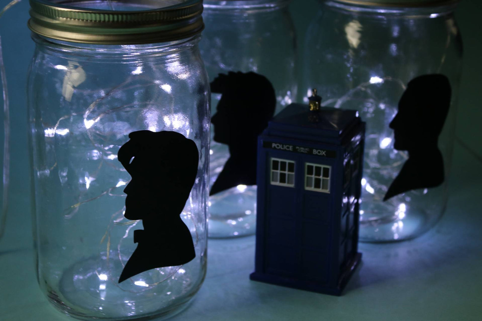 Battery Lights, Mason Jars, and Dr. Who!