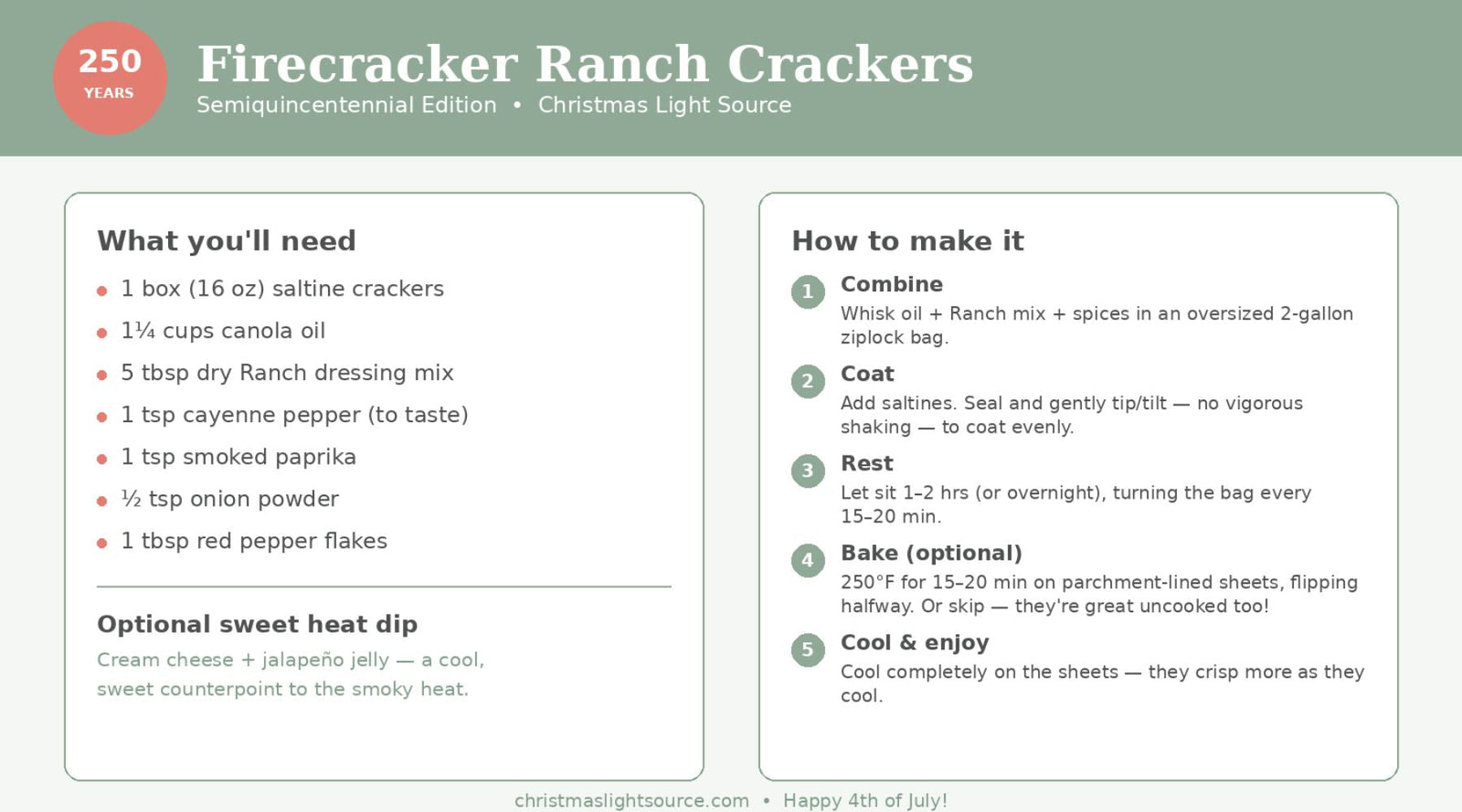 Firecracker Ranch Crackers