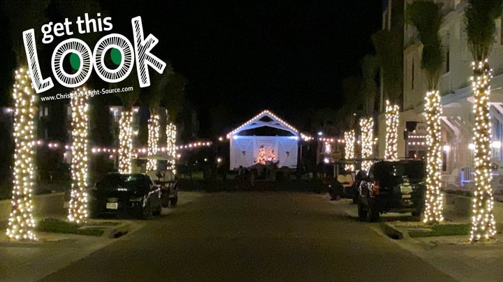 Get this Look: Lighting trees and rooflines on the Texas Coast