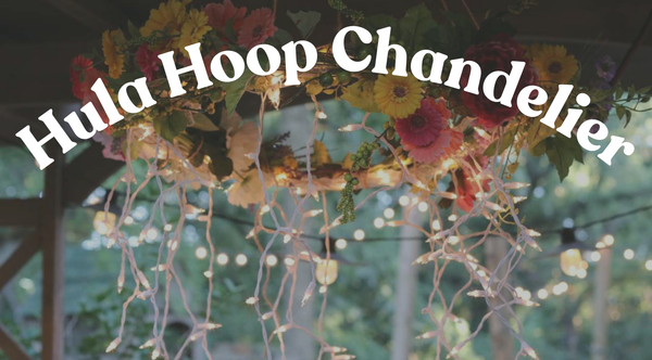 DIY: Hula Hoop Chandelier
