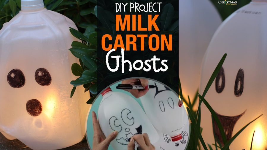 DIY: Milk Carton Ghosts