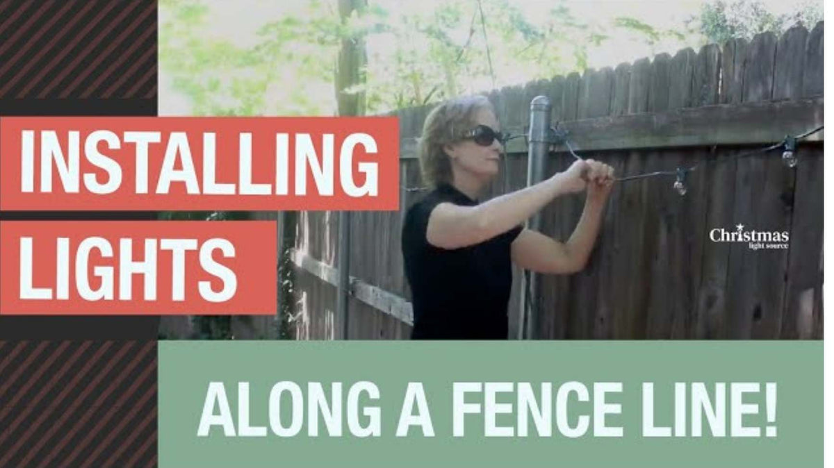Video: Installing lights along a fence line! Time lapse of a fun, quick project.