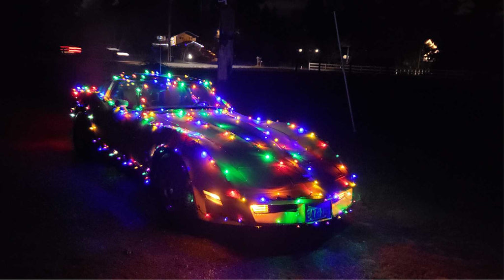 Parades Celebrating Christmas in July:  Lighting Cars and Floats with Christmas Lights