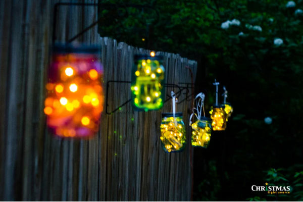 Mason Jar Crafts with Battery Operated Lights