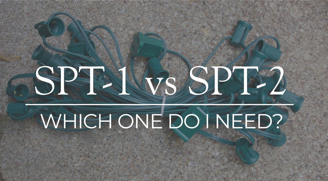 SPT-1 vs. SPT-2: Which Christmas Light Wire Do You Need?