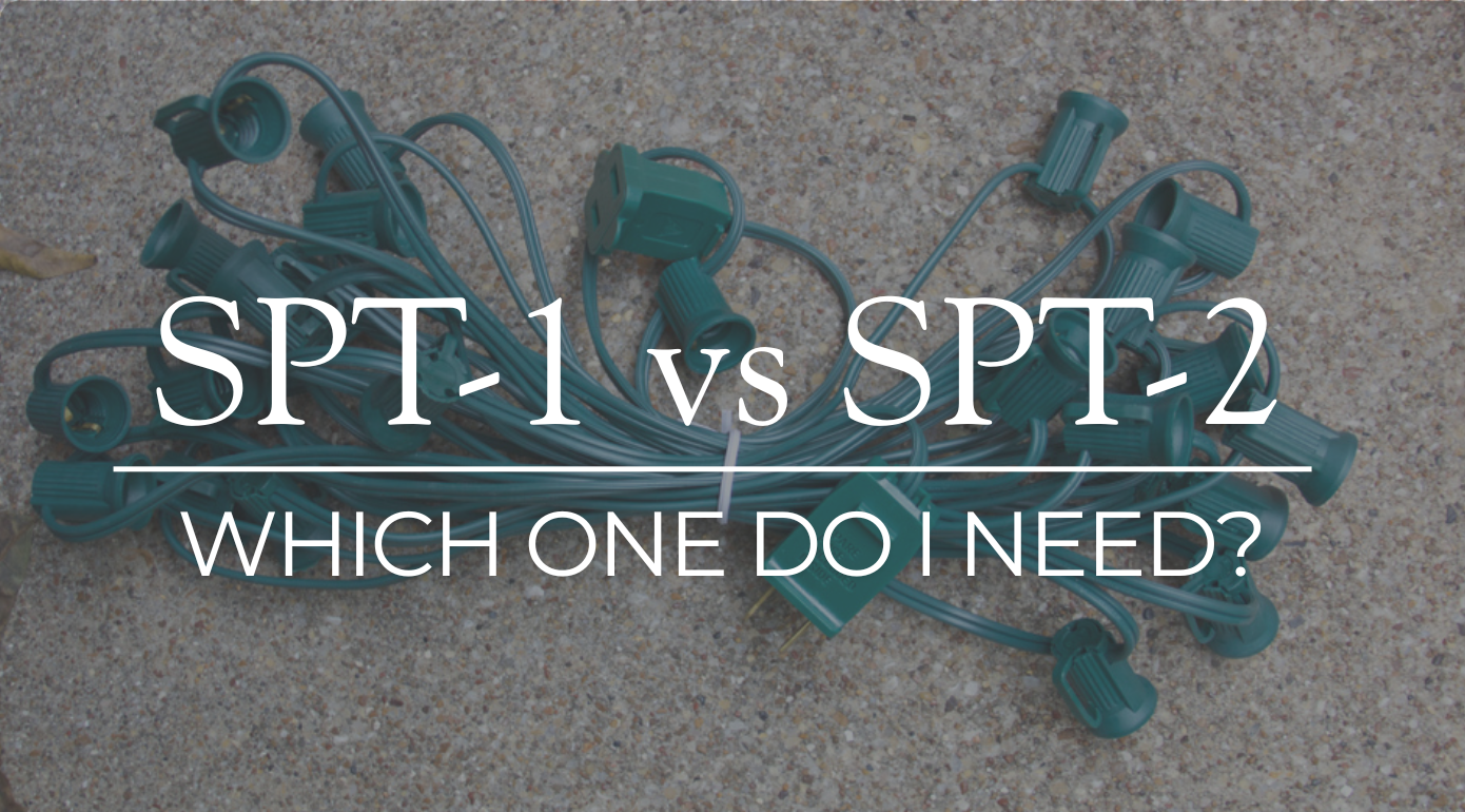 SPT-1 vs. SPT-2: Which Christmas Light Wire Do You Need?