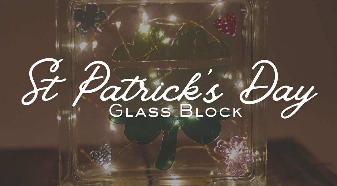 St Patricks Day Glass Block Project