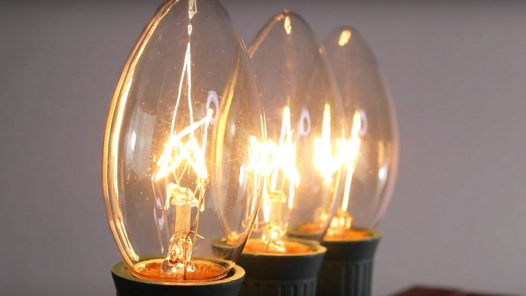 What do glass twinkle bulbs look like?