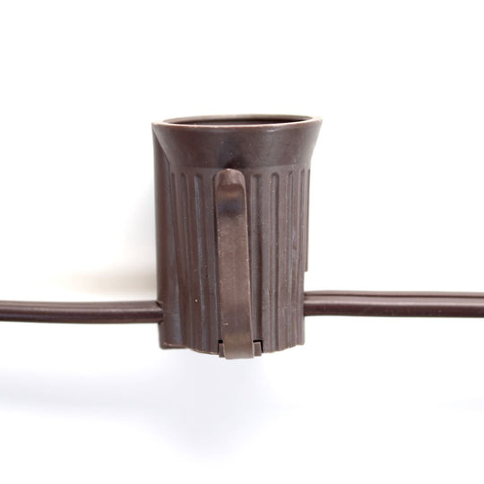 C7 cords and spools with E12 bases for Christmas lights Christmas