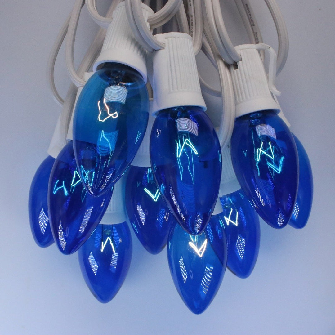 Blue Glass Bulbs