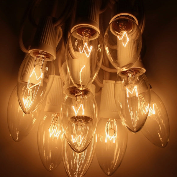 C9 Glass Transparent Bulbs