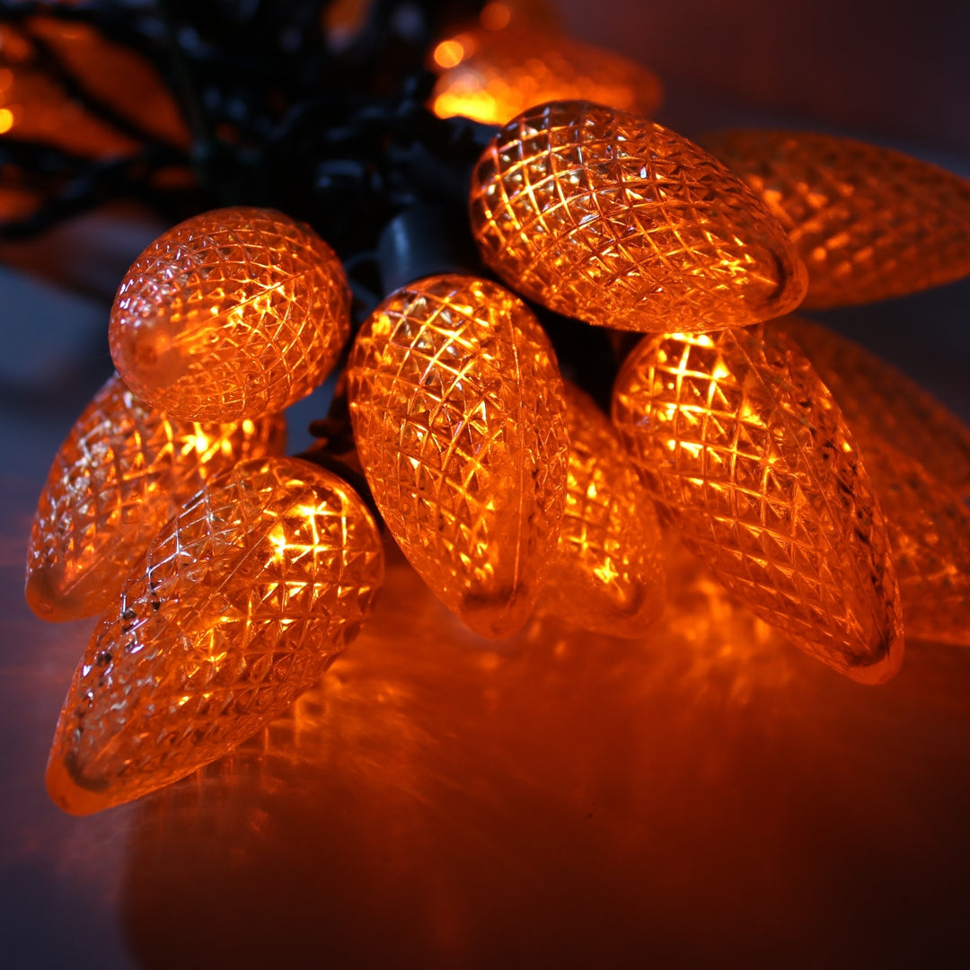Orange LED Christmas Lights