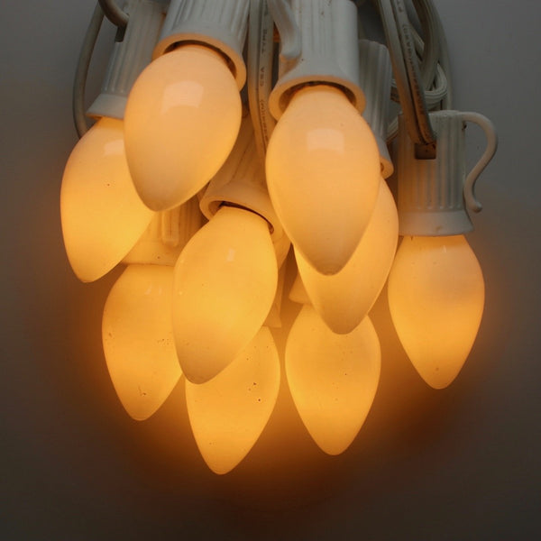 C9 Glass Opaque Bulbs