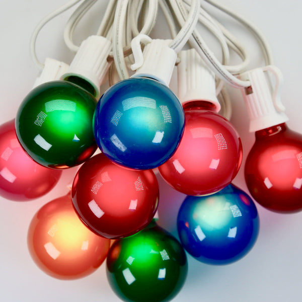 G40 Glass Globe Bulbs, E12 Bases