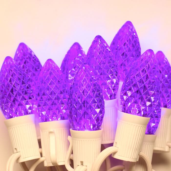 First Purple Led C8 Purple LED Bulbs E17 Bases (SMD) (25 Pack) – Christmas Light Source