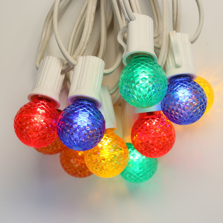 G30 Multicolor LED Bulbs E12 Bases