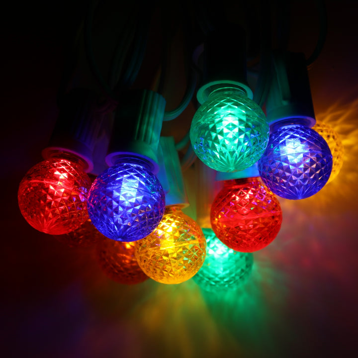 G30 Multicolor LED Bulbs E12 Bases