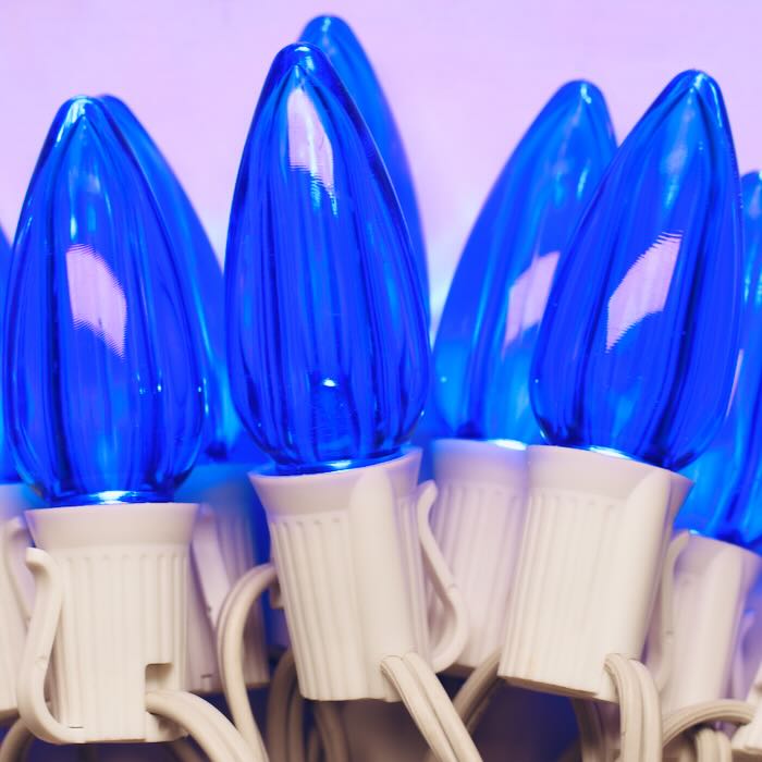 Illuminance™ C9 Blue Smooth LED Bulbs E17 Bases (SMD) (25 Pack)