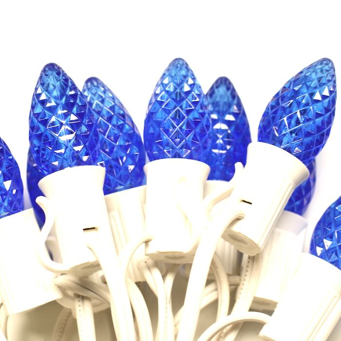 Illuminance™ C7 Blue Twinkle LED Bulbs E12 Bases (SMD) (25 Pack)