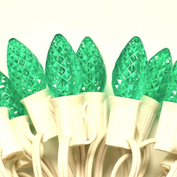 Illuminance™ C7 Green Twinkle LED Bulbs E12 Bases (SMD) (25 Pack)