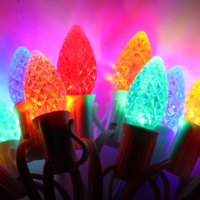 TwinkleBrite™ C7 Multicolor LED Bulbs E12 Bases (25 Pack)