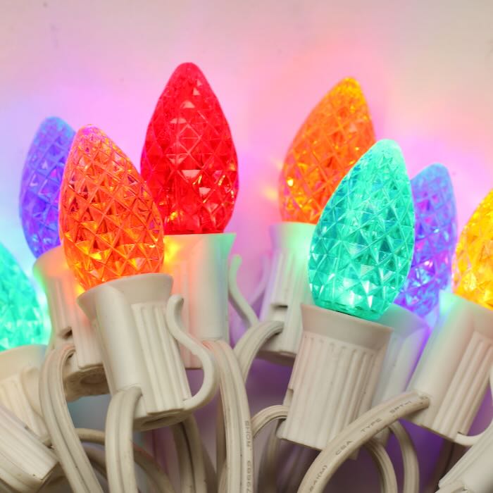 Illuminance™ C7 Multicolor Twinkle LED Bulbs E12 Bases (SMD) (25 Pack)