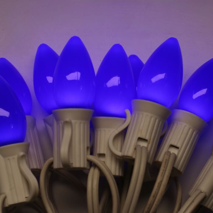 Illuminance™ C7 Blue Opaque LED Bulbs E12 Bases (SMD) (25 Pack)