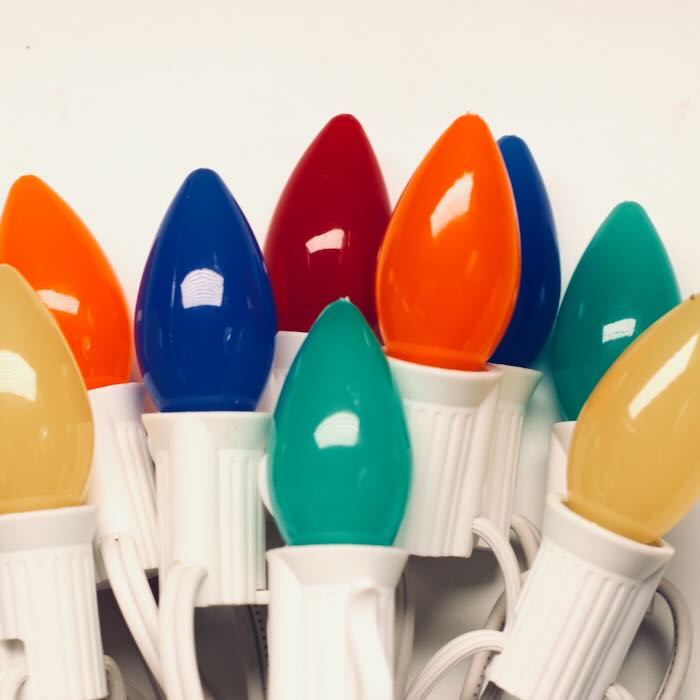 Illuminance™ C7 Multicolor Opaque LED Bulbs E12 Bases (SMD) (25 Pack)