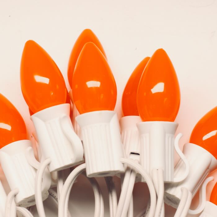 Illuminance™ C7 Orange Opaque LED Bulbs E12 Bases (SMD) (25 Pack)