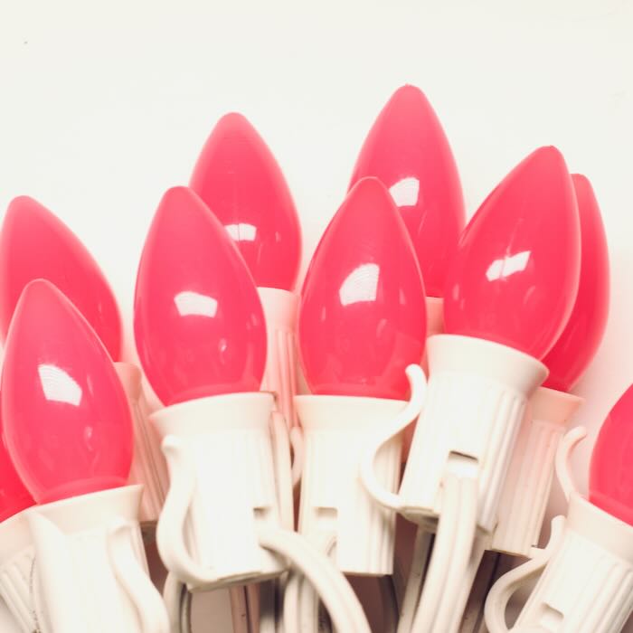 Illuminance™ C7 Pink Opaque LED Bulbs E12 Bases (SMD) (25 Pack)