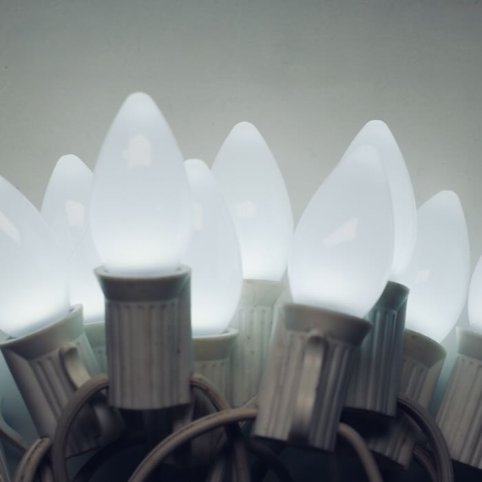 Illuminance™ C7 Pure White Opaque LED Bulbs E12 Bases (SMD) (25 Pack)