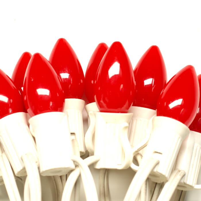 Illuminance™ C7 Red Opaque LED Bulbs E12 Bases (SMD) (25 Pack)