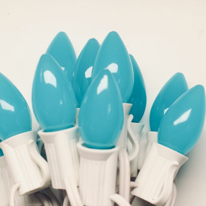 Illuminance™ C7 Teal Opaque LED Bulbs E12 Bases (SMD) (25 Pack)