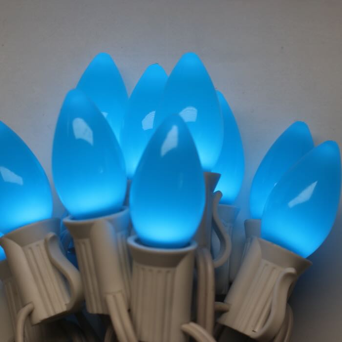 Illuminance™ C7 Teal Opaque LED Bulbs E12 Bases (SMD) (25 Pack)