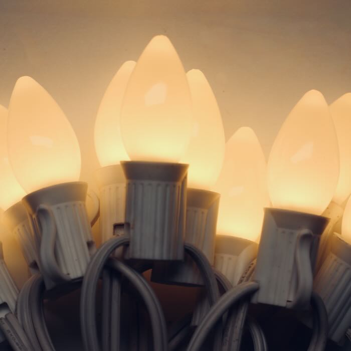 Illuminance™ C7 Warm White Opaque LED Bulbs E12 Bases (SMD) (25 Pack)
