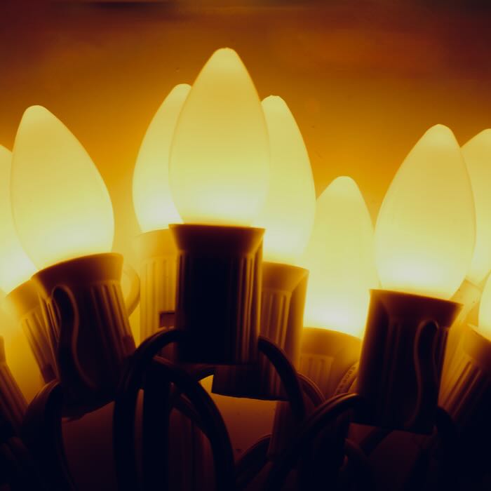 Illuminance™ C7 Warm White Opaque LED Bulbs E12 Bases (SMD) (25 Pack)