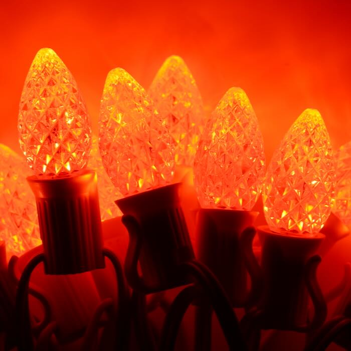 Illuminance™ C7 Orange LED Bulbs E12 Bases (SMD) (25 Pack)