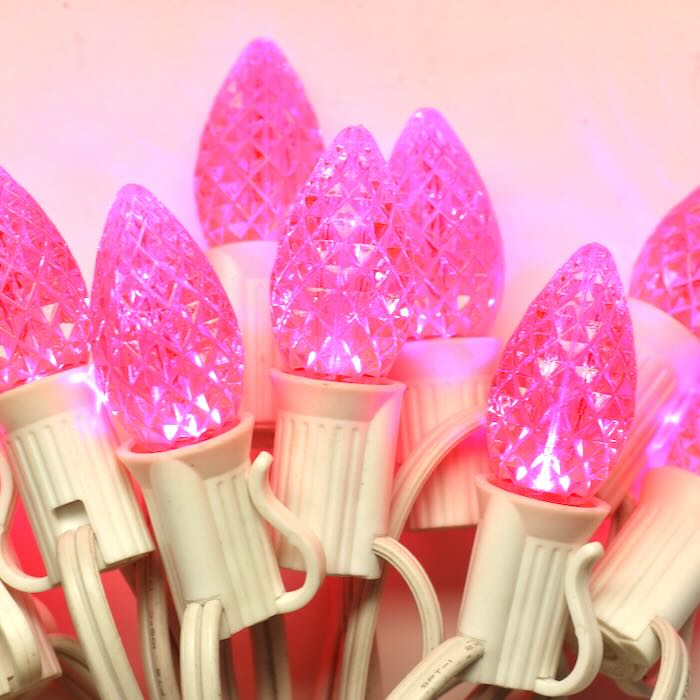 Illuminance™ C7 Pink Twinkle LED Bulbs E12 Bases (SMD) (25 Pack)