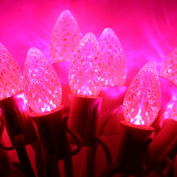 Illuminance™ C7 Pink Twinkle LED Bulbs E12 Bases (SMD) (25 Pack)