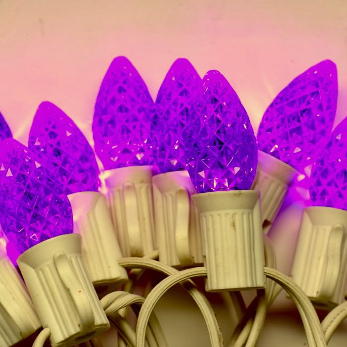 First Purple Led Illuminance™ C7 Purple Twinkle LED Bulbs E12 Bases (SMD) (25 Pack ...