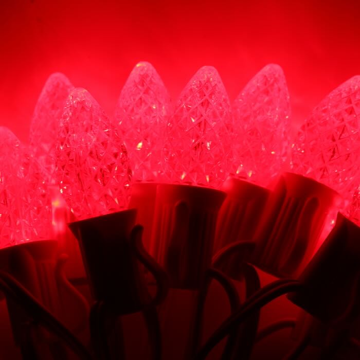 TwinkleBrite™ C7 Red LED Bulbs E12 Bases (25 Pack)