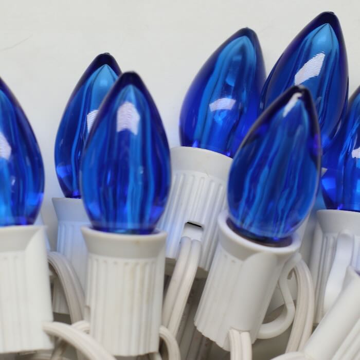 Illuminance™ C7 Blue Smooth LED Bulbs E12 Bases (SMD) (25 Pack)