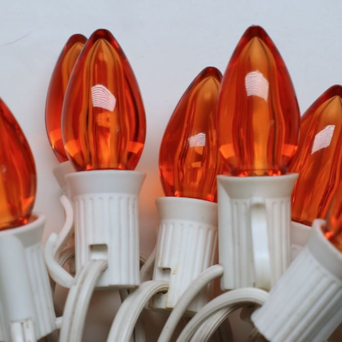 Illuminance™ C7 Orange Smooth LED Bulbs E12 Bases (SMD) (25 Pack)