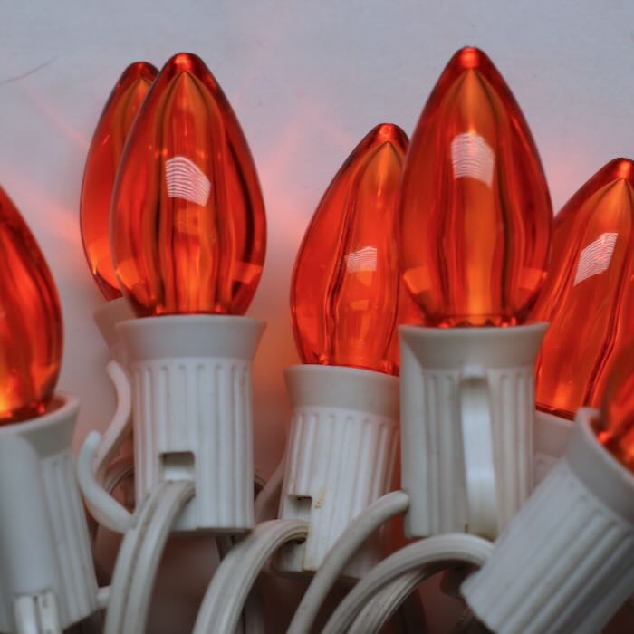 Illuminance™ C7 Orange Smooth LED Bulbs E12 Bases (SMD) (25 Pack)